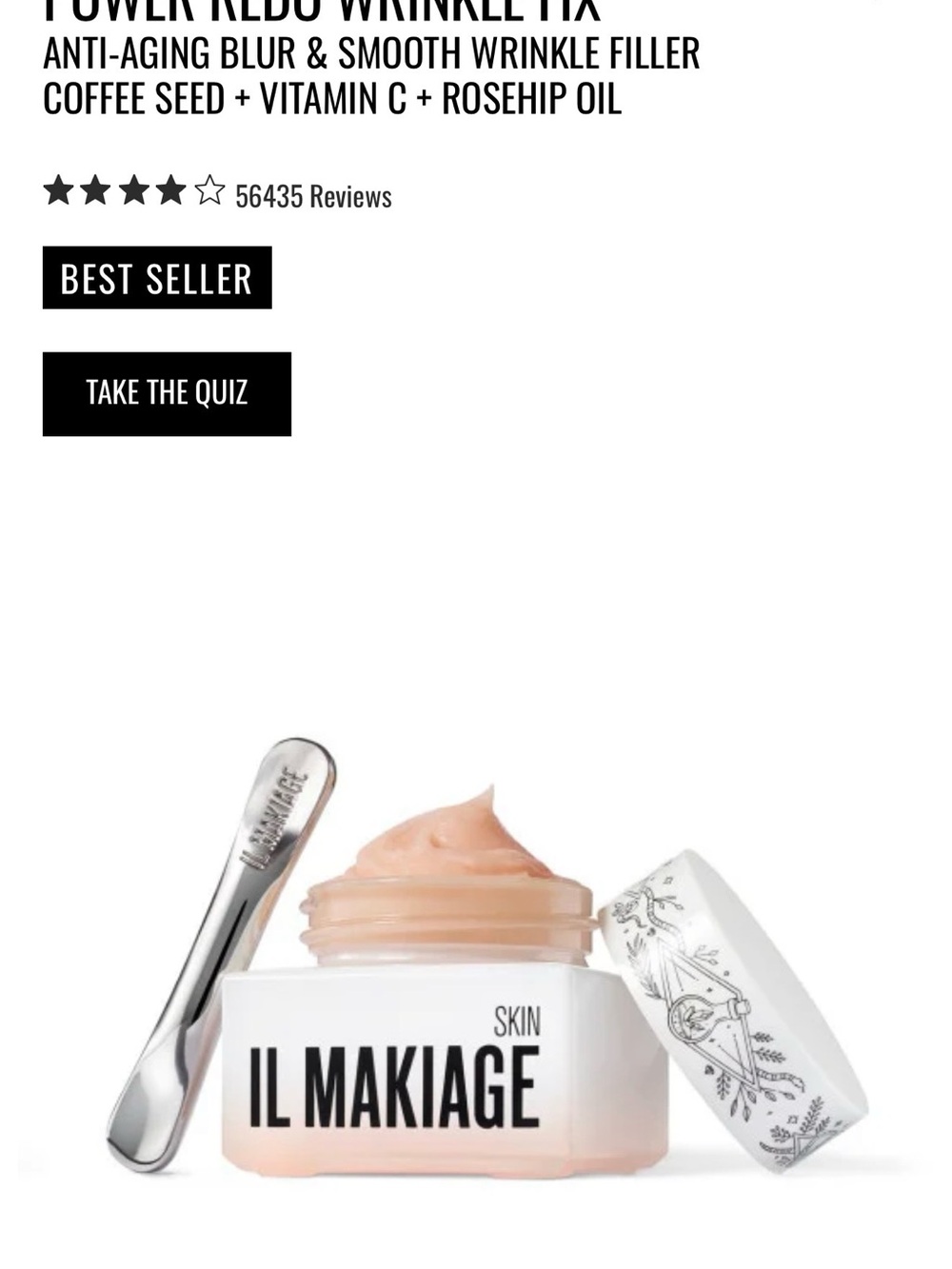 IL MAKIAGE Skin Cream Jar – Peach & White Packaging